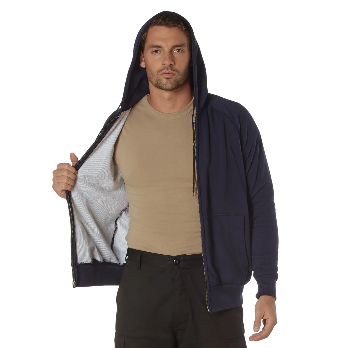 Thermal Lined Full-zip Hoodie