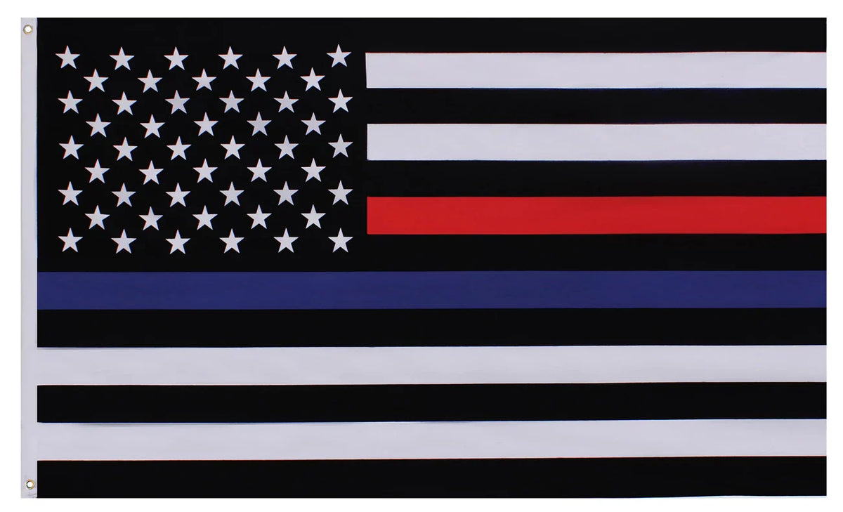Thin Blue and Red Line Flag