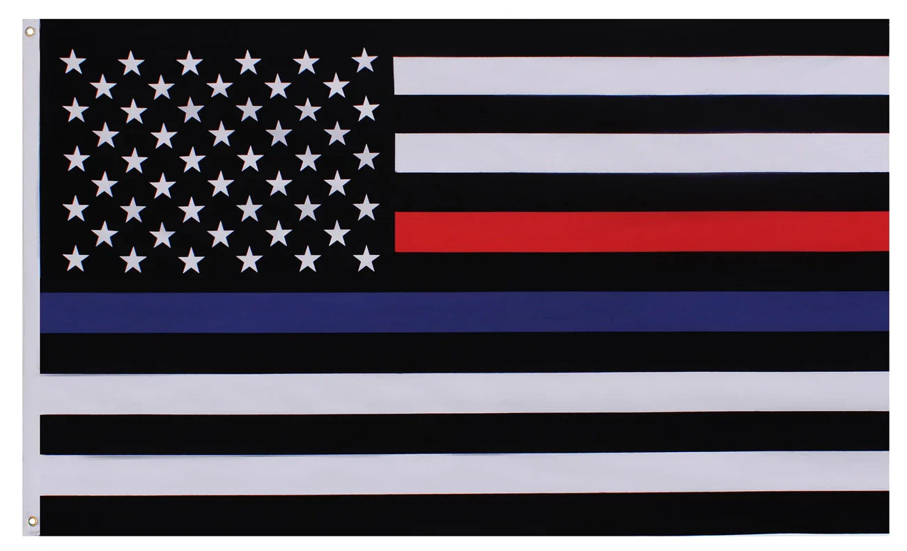 Thin Blue and Red Line Flag