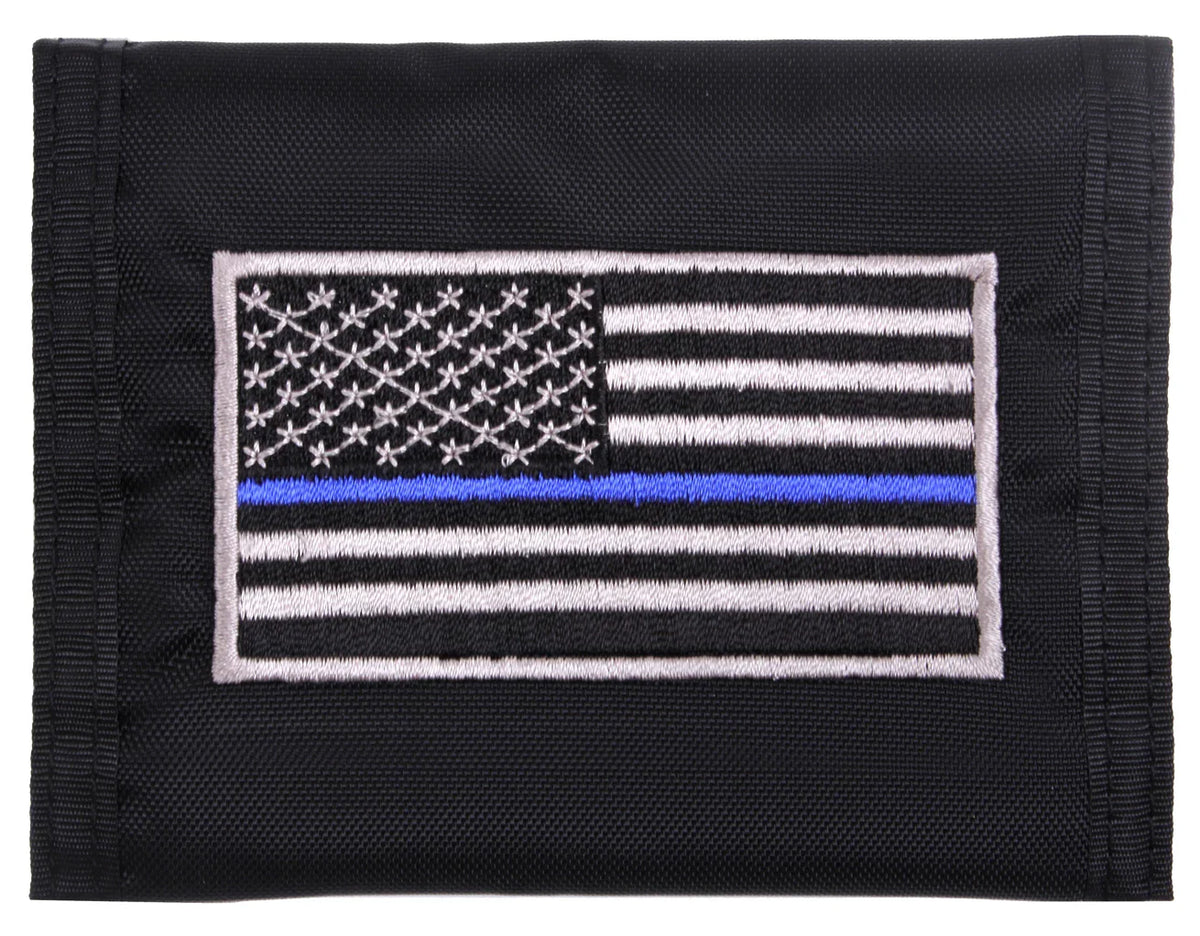 Thin Blue Line Flag Commando Wallet