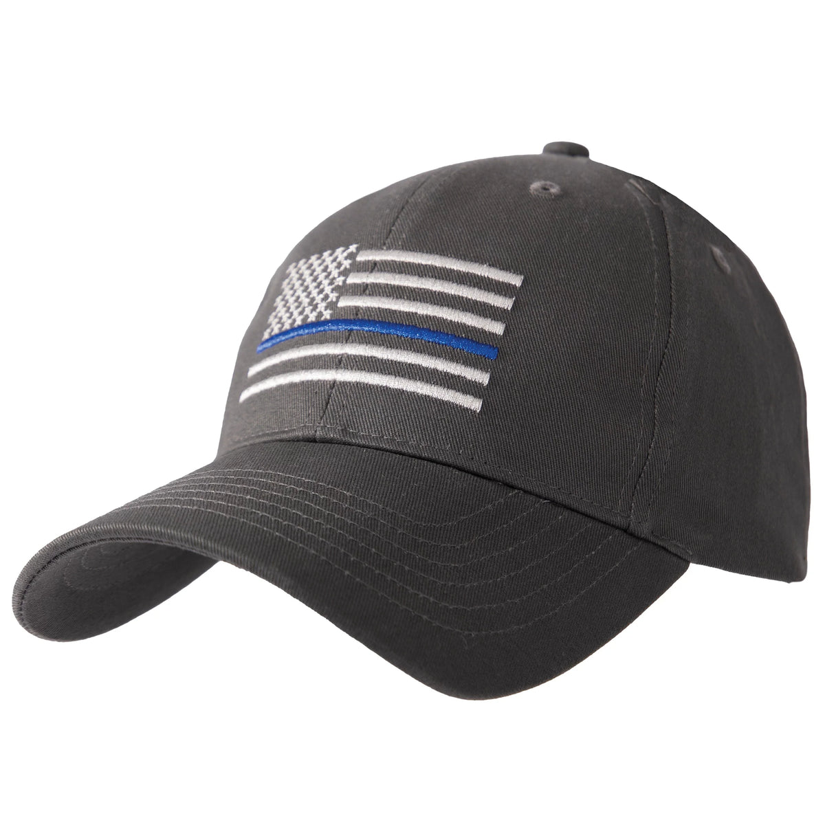 Thin Blue Line Flag Low Profile Cap - Grey
