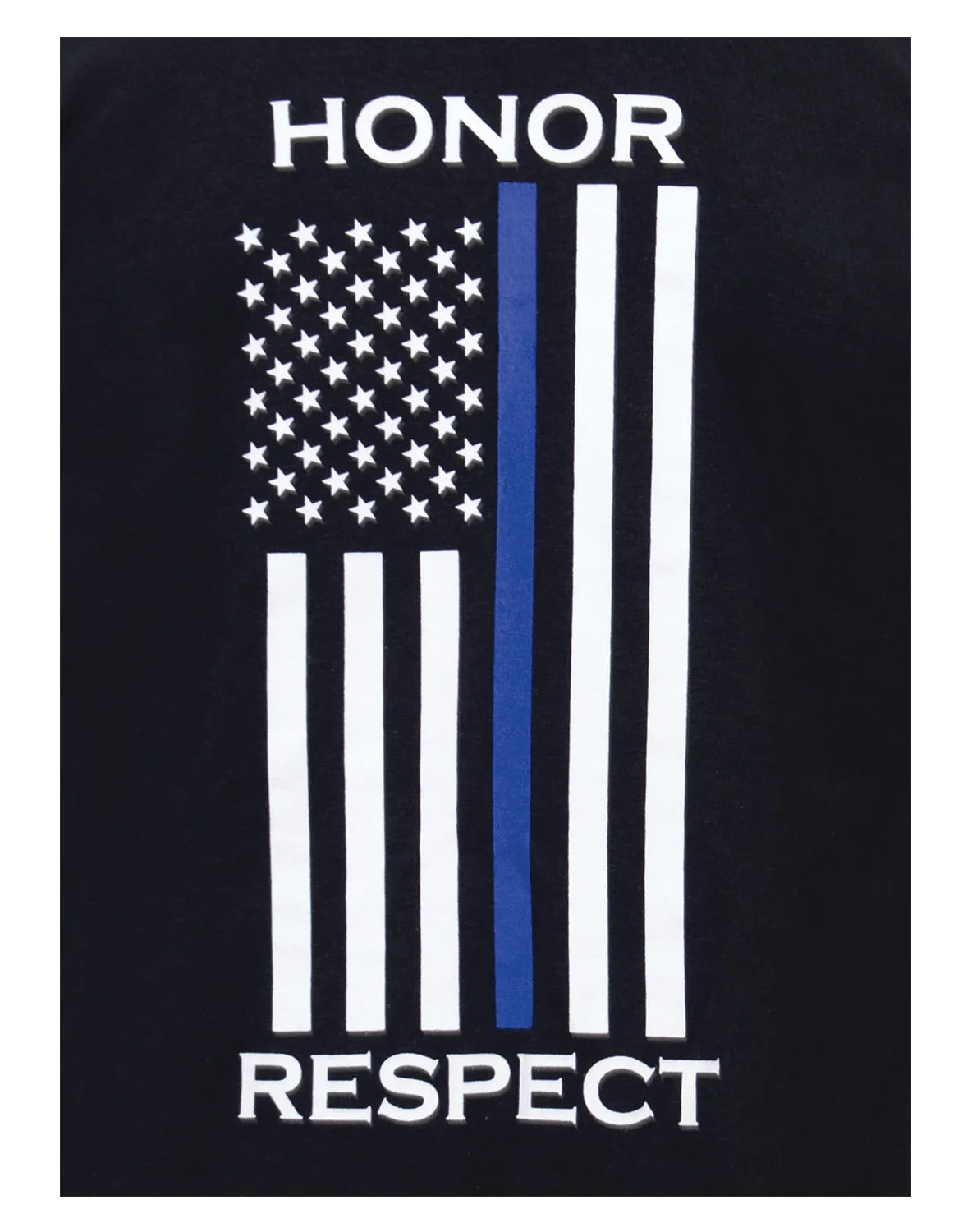 Thin Blue Line Honor and Respect Long Sleeve T-shirt