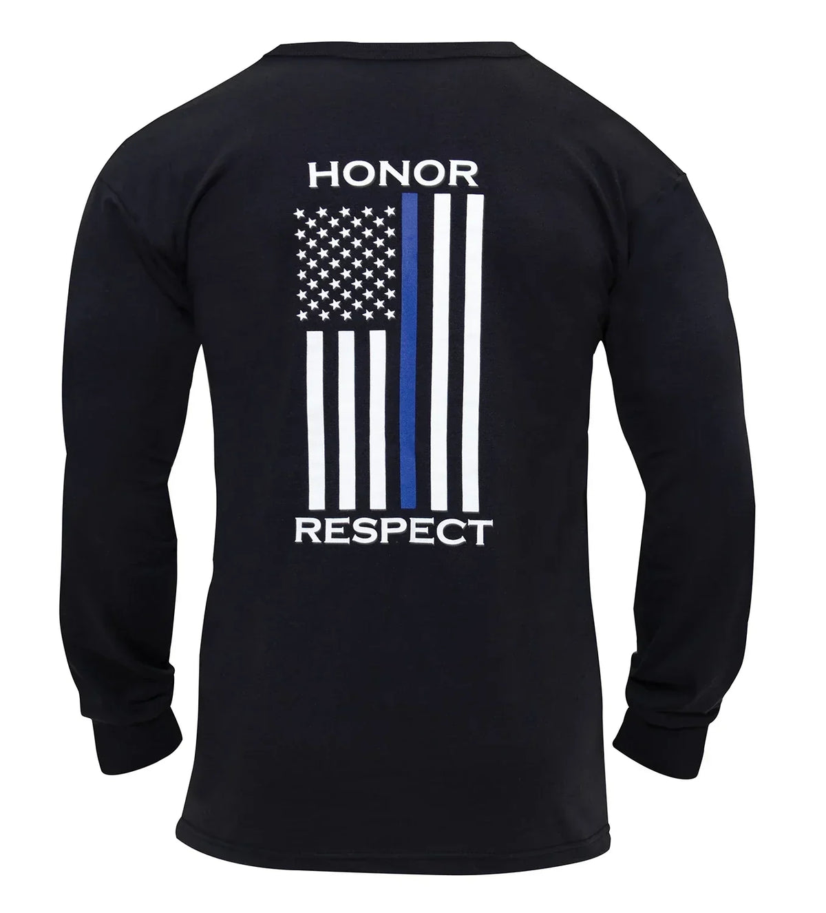 Thin Blue Line Honor and Respect Long Sleeve T-shirt