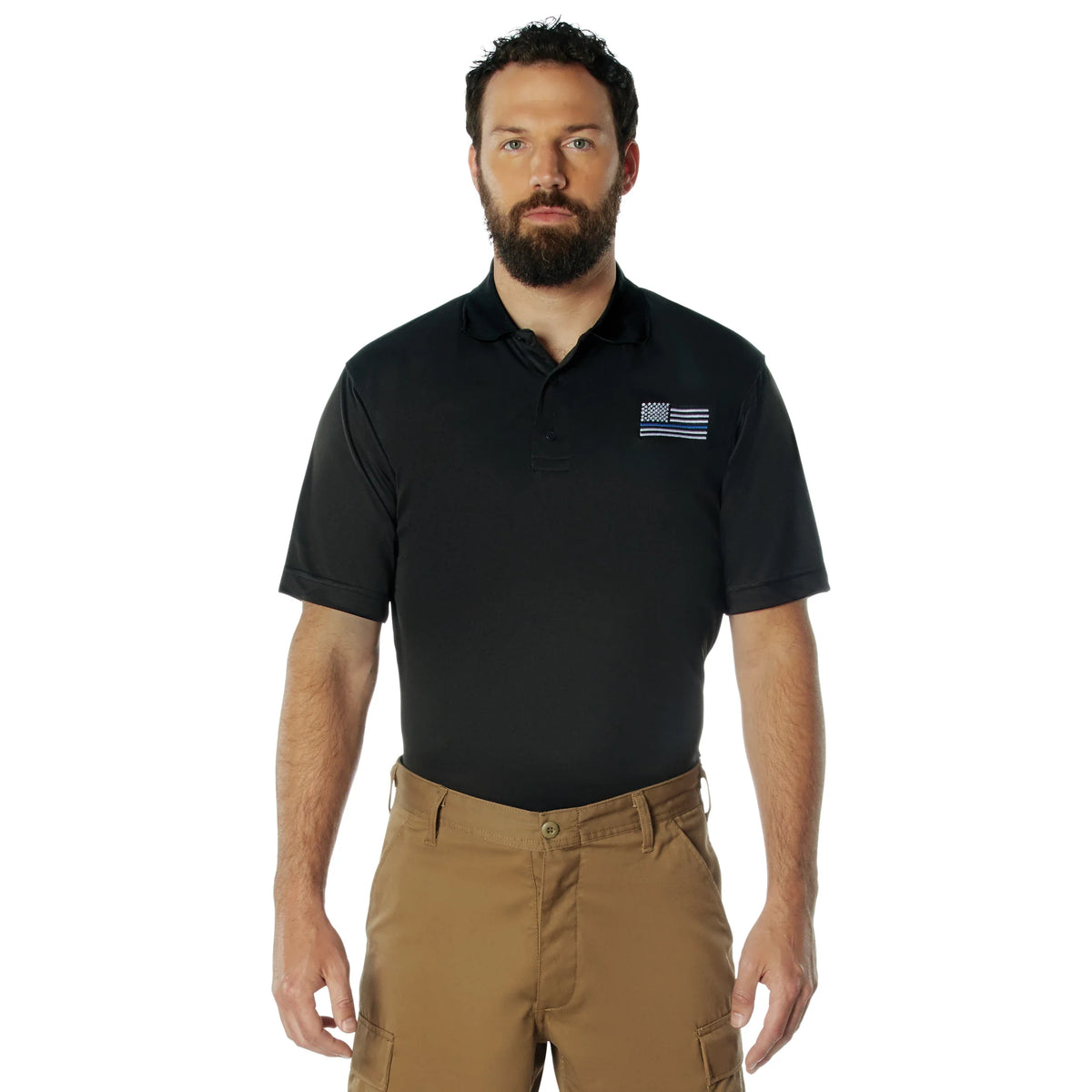 Thin Blue Line Moisture Wicking Polo - s