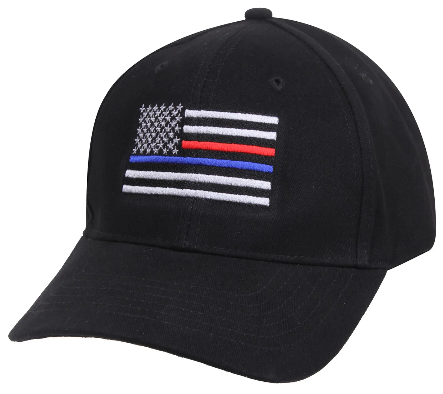 Thin Blue Line & Red Low Profile Flag Cap