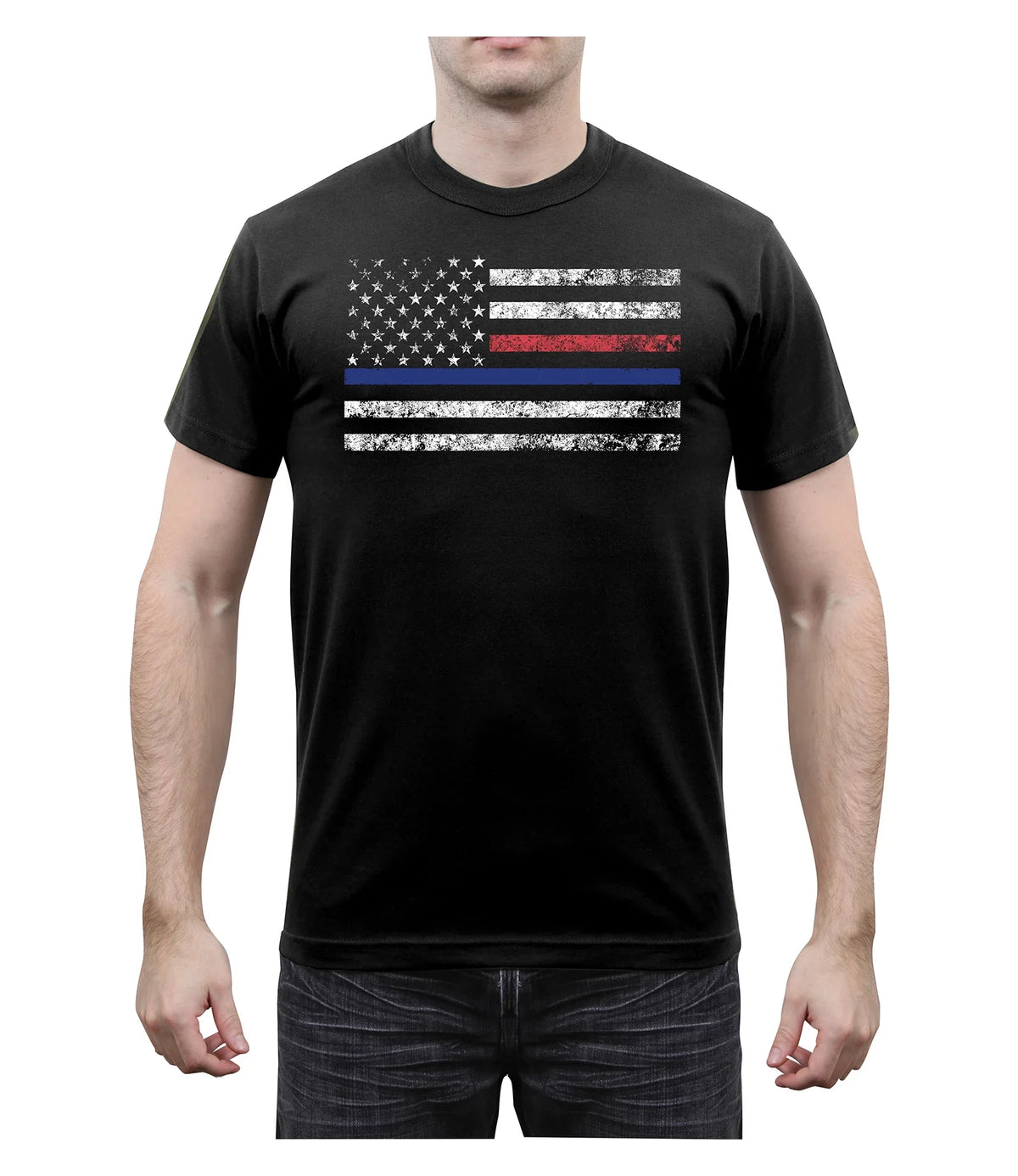 Thin Blue Line & Red T-shirt