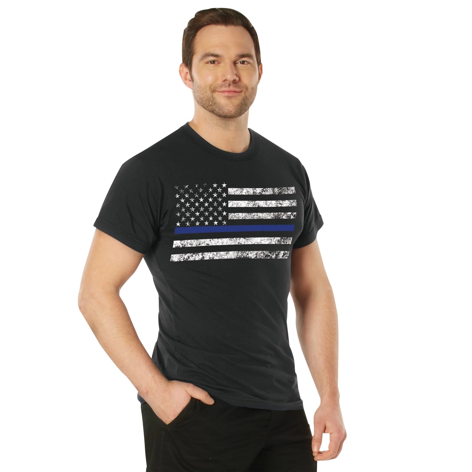 Thin Blue Line T-shirt - Black / s