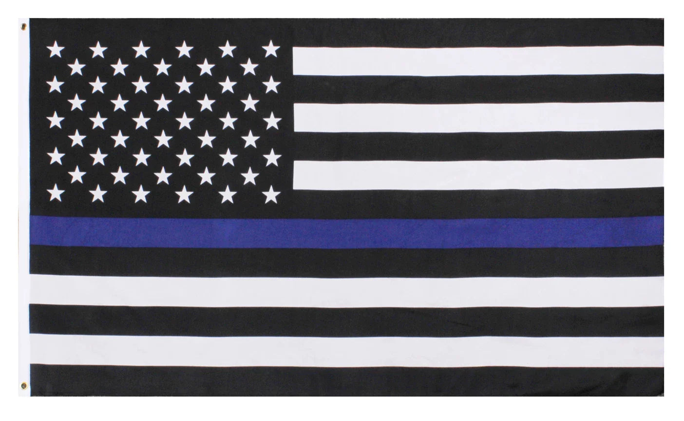 Thin Blue Line U.s. Flag - 3 x 5