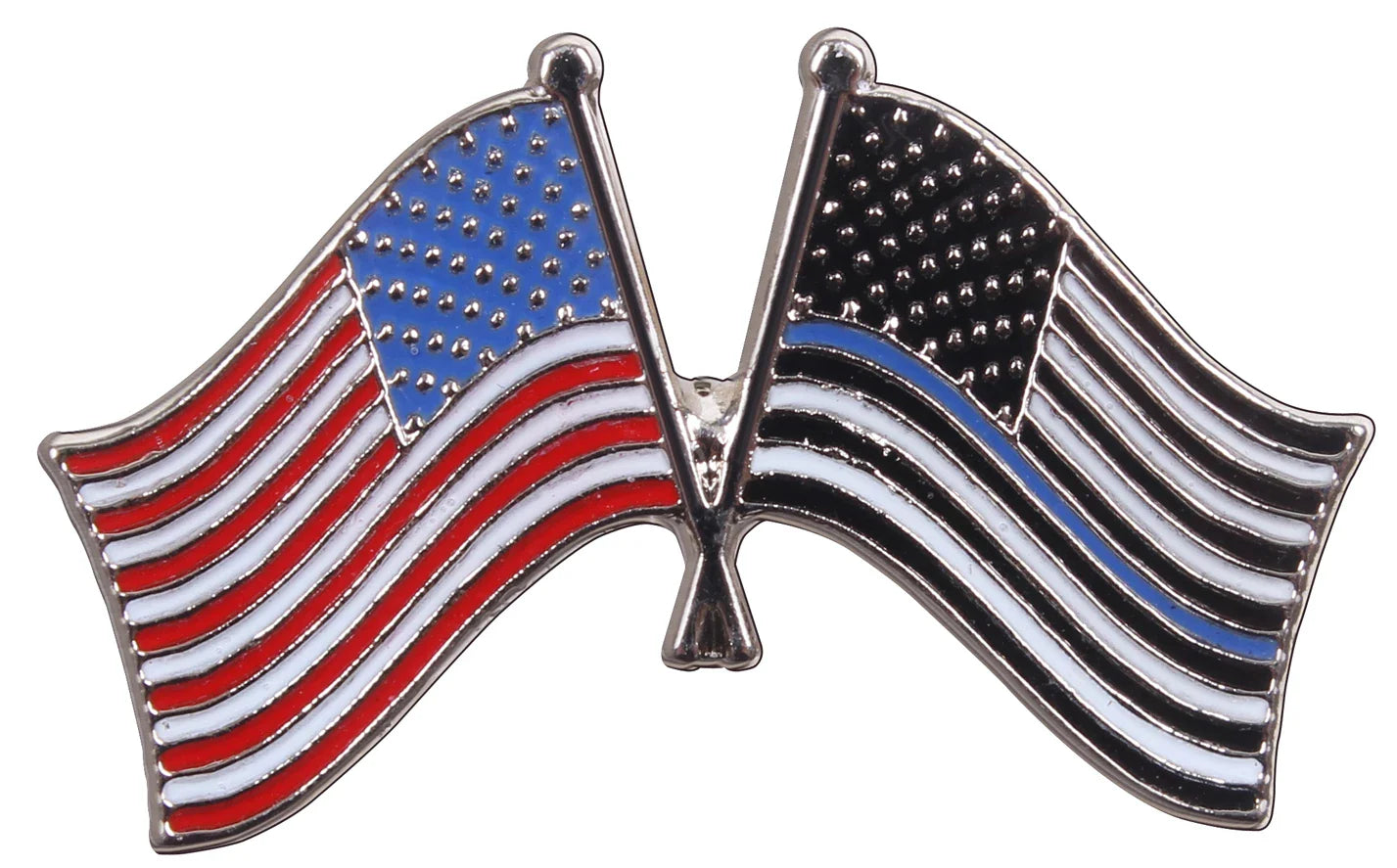 Thin Blue Line us Flag Pin