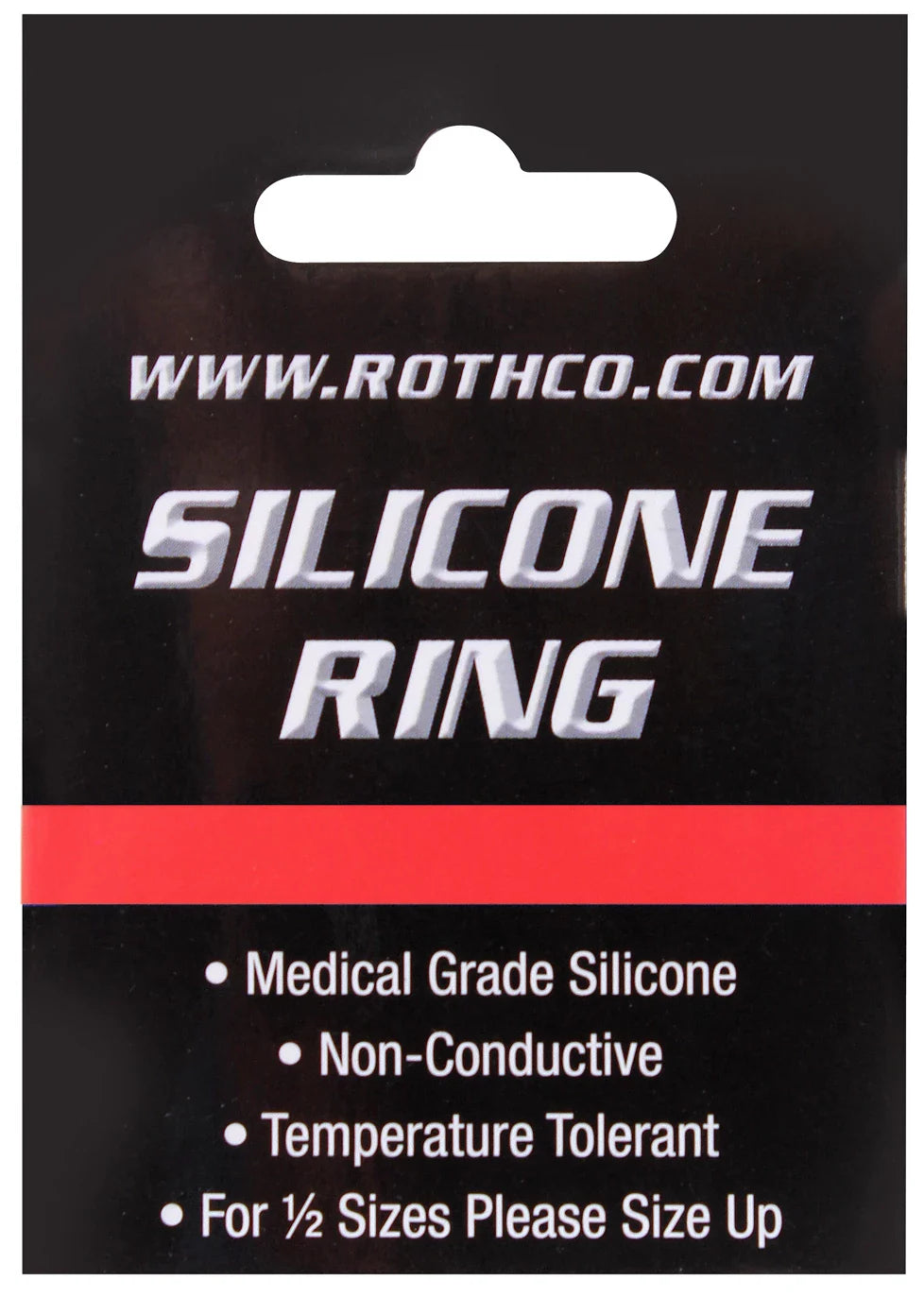 Thin Red Line Silicone Ring