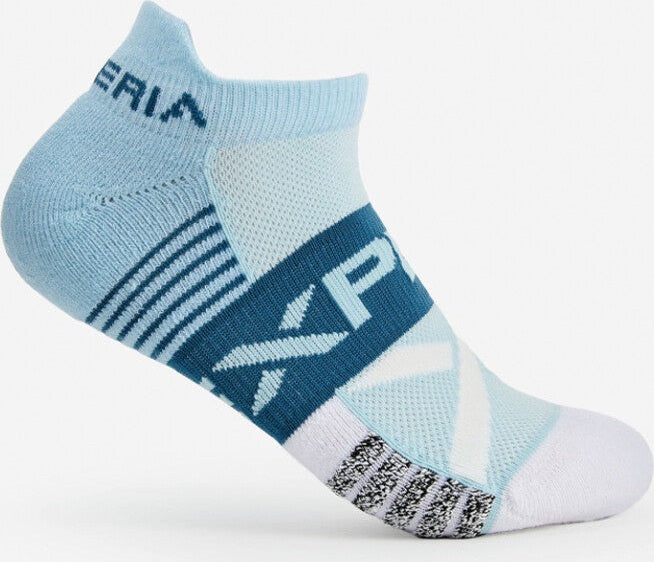 Thor-lo Experia Ultra Light Padding No-show Tab Socks - True Blue White