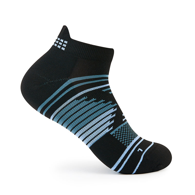 Thor-lo Experia X-speed Performance Cushion no Show Socks Tab Rocket Grip (onyx)