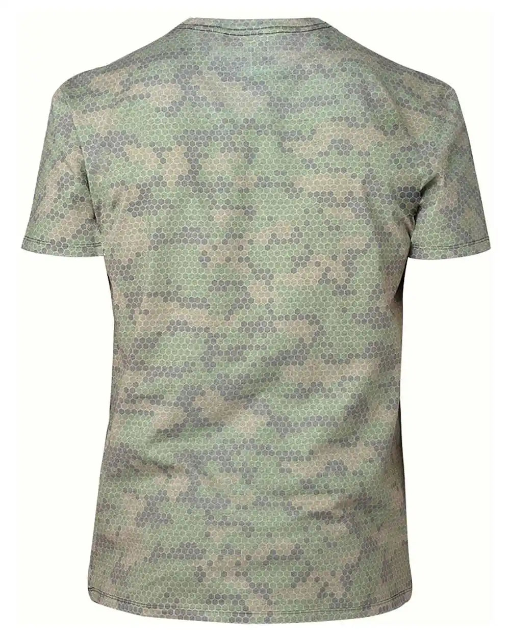 Threadfast Apparel 100a Ultimate Cvc T-shirt - Green Hex Camo - Xs