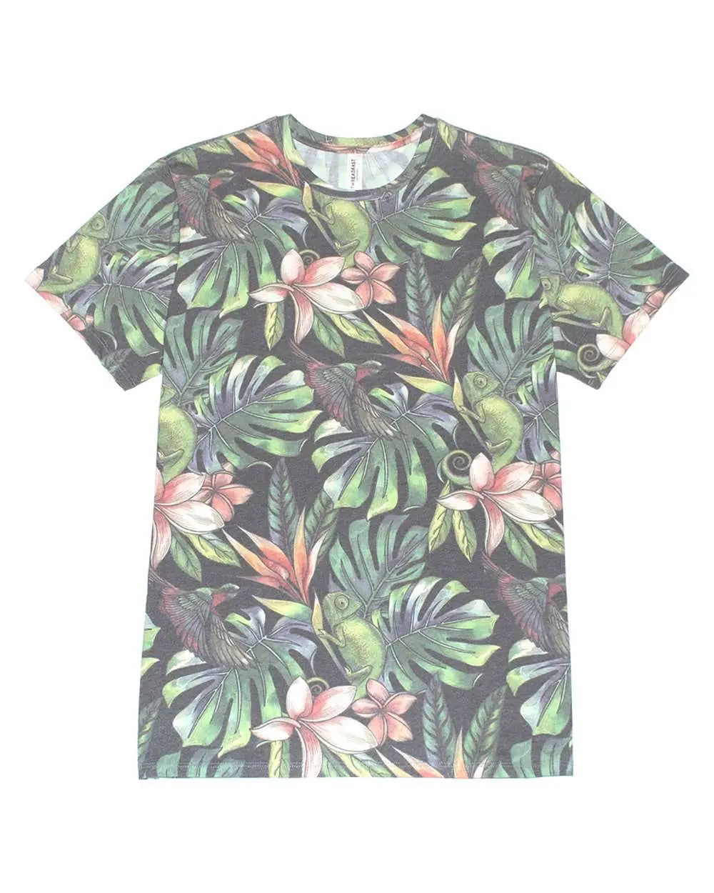 Threadfast Apparel 100a Ultimate Cvc T-shirt - Tropical Jungle - Multi-colored / Xs