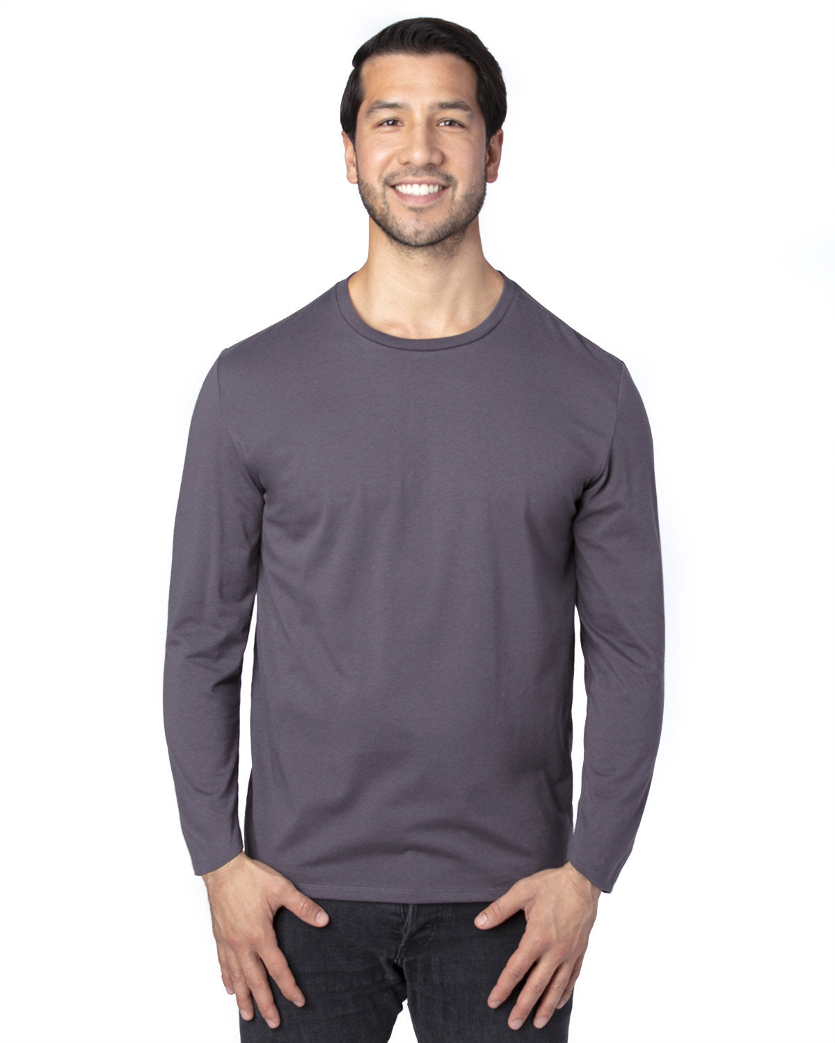 Threadfast Apparel 100ls Ultimate Cvc Long Sleeve T-shirt - Graphite