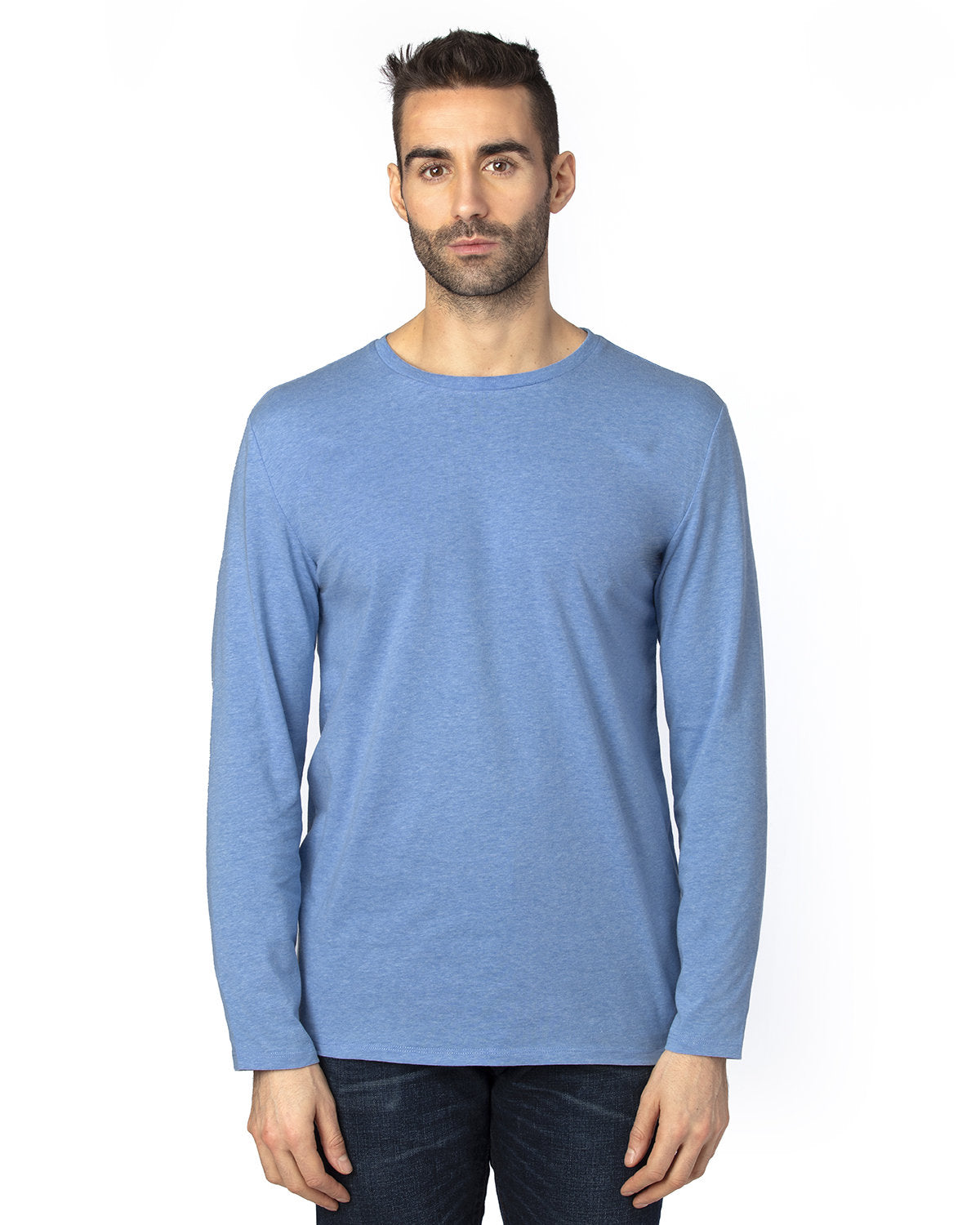 Threadfast Apparel 100ls Ultimate Cvc Long Sleeve T-shirt - Royal Heather