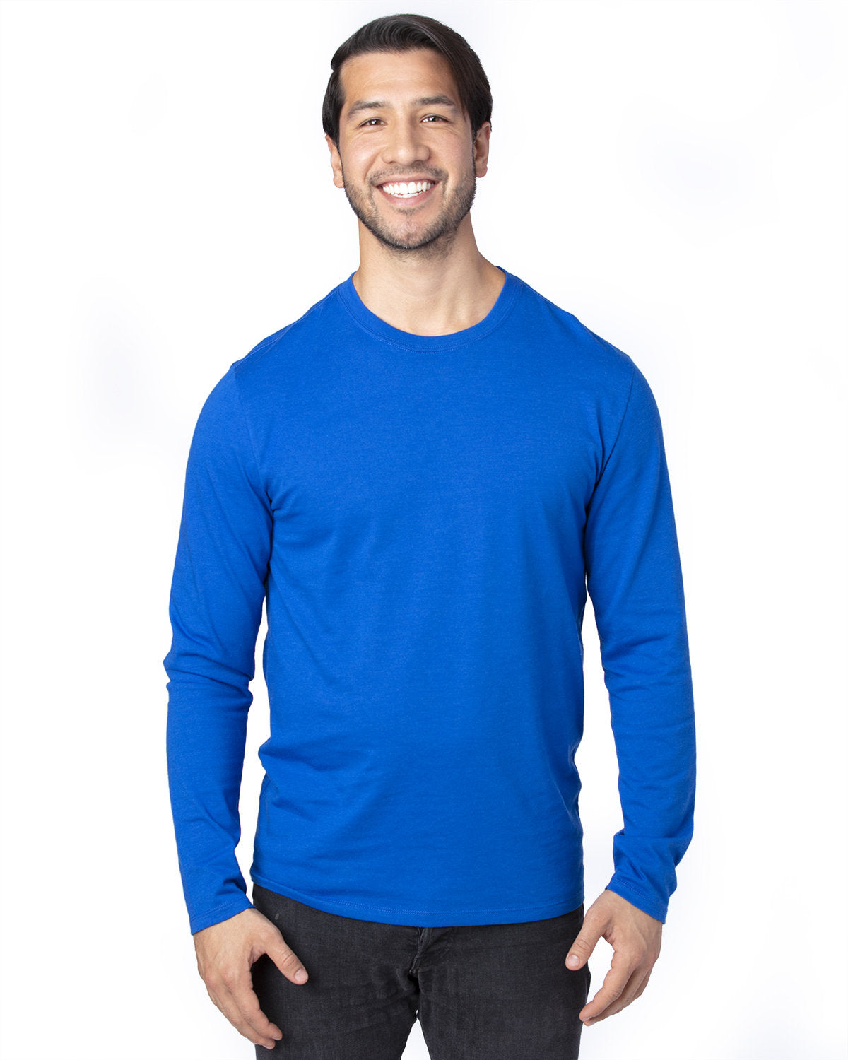 Threadfast Apparel 100ls Ultimate Cvc Long Sleeve T-shirt - Royal