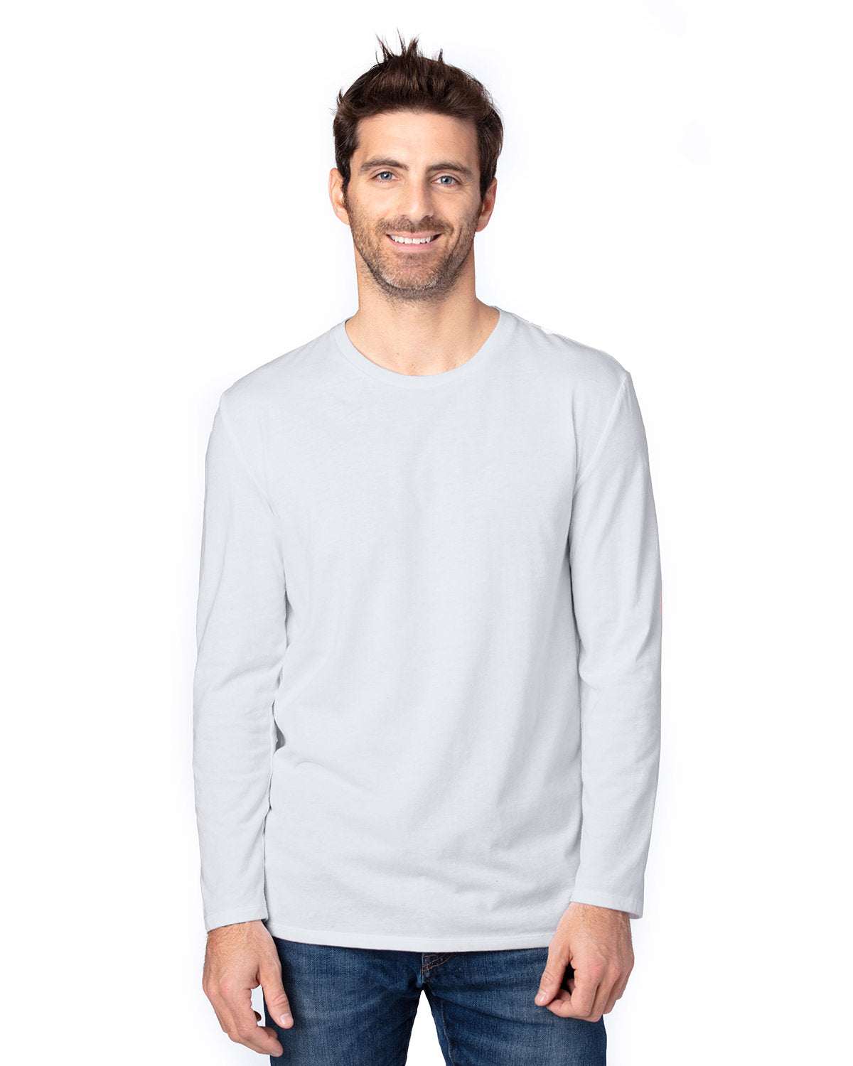 Threadfast Apparel 100ls Ultimate Cvc Long Sleeve T-shirt - Silver