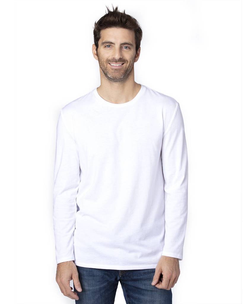 Threadfast Apparel 100ls Ultimate Cvc Long Sleeve T-shirt - White