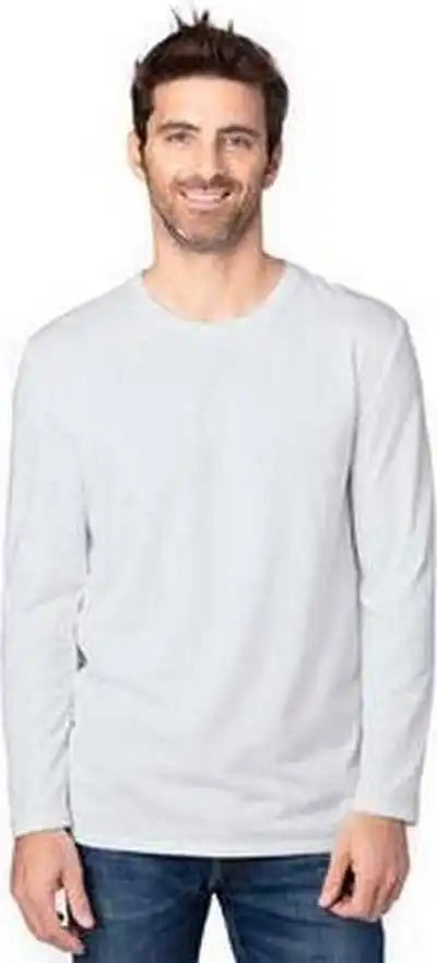 Threadfast Apparel 100ls Unisex Ulightimate Long-sleeve T-shirt - Silver
