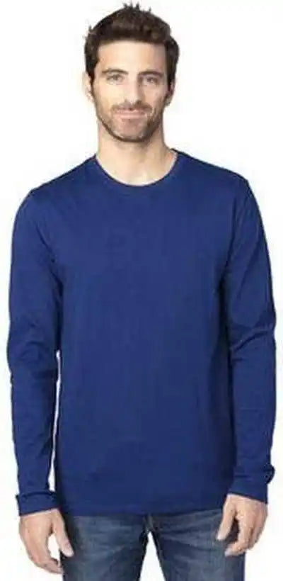 Threadfast Apparel 100ls Unisex Ulightimate Long-sleeve T-shirt - Navy