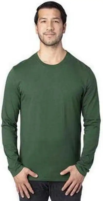 Threadfast Apparel 100ls Unisex Ulightimate Long-sleeve T-shirt - Forest Green
