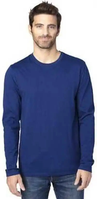 Threadfast Apparel 100ls Unisex Ulightimate Long-sleeve T-shirt - Navy