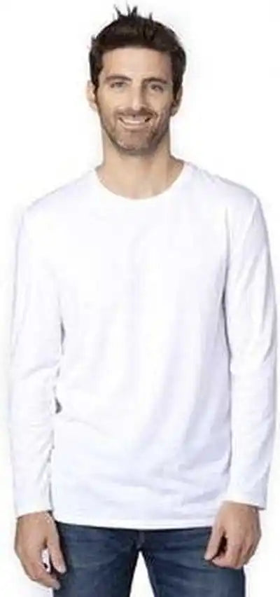 Threadfast Apparel 100ls Unisex Ulightimate Long-sleeve T-shirt - White