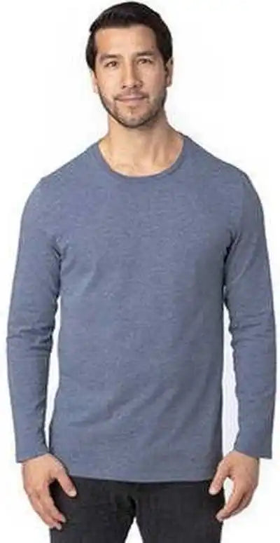 Threadfast Apparel 100ls Unisex Ulightimate Long-sleeve T-shirt - Navy Heather