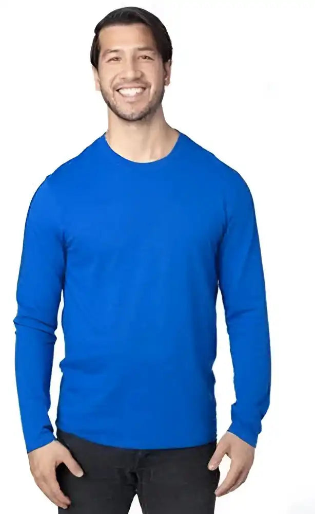 Threadfast Apparel 100ls Unisex Ulightimate Long Sleeve t Shirt Royal