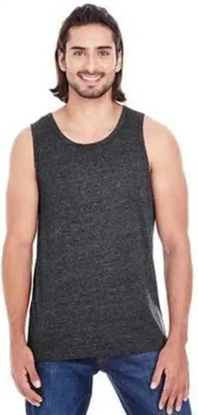 Threadfast Apparel 102c Unisex Triblend Tank Black