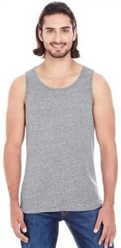 Threadfast Apparel 102c Unisex Triblend Tank Gray