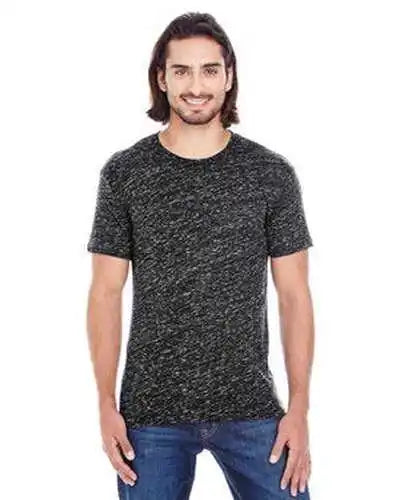 Threadfast Apparel 104a Men’s Blizzard Jersey Short-sleeve T-shirt - Black