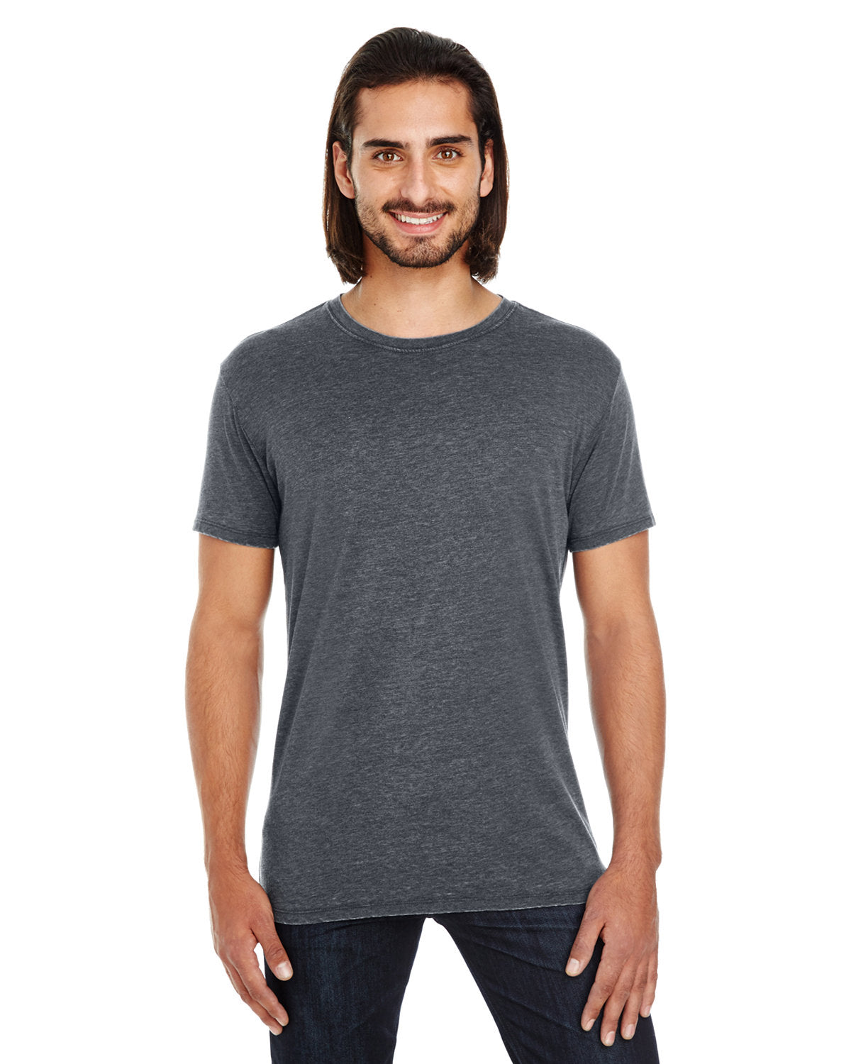 Threadfast Apparel 108a Vintage Dye T-shirt - Charcoal - s