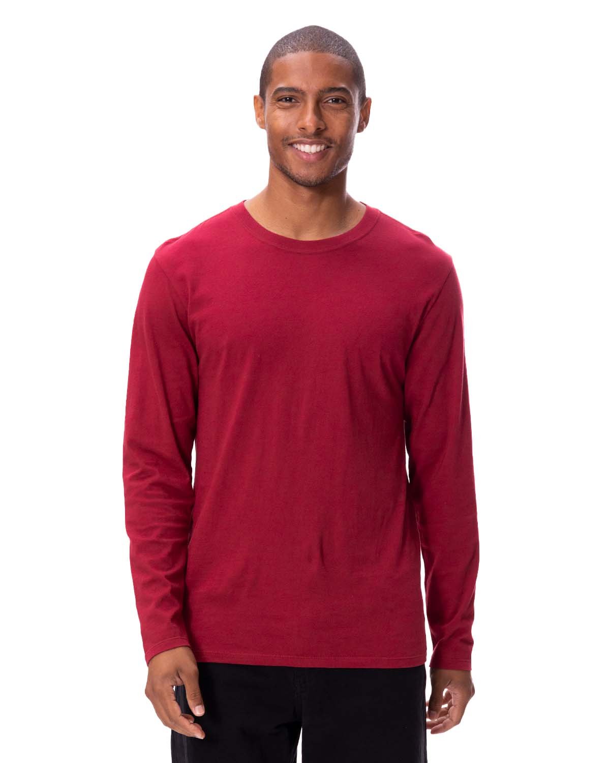 Threadfast Apparel 180ls Ultimate Long-sleeve T-shirt - Burgundy