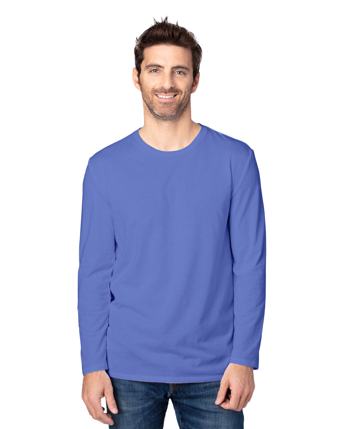 Threadfast Apparel 180ls Ultimate Long-sleeve T-shirt - Denim