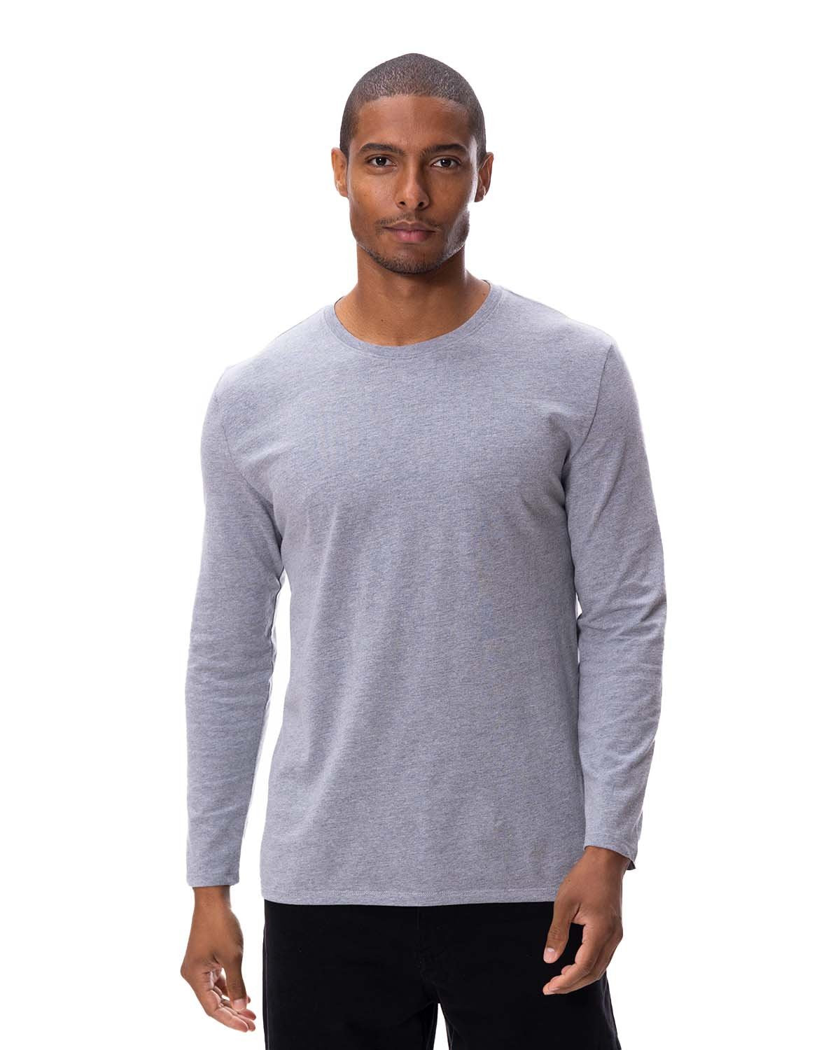 Threadfast Apparel 180ls Ultimate Long-sleeve T-shirt - Heather Grey