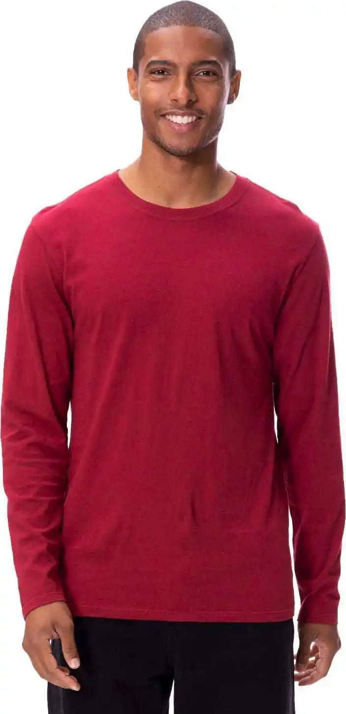 Threadfast Apparel 180ls Unisex Ultimate Long-sleeve T-shirt - Burgundy