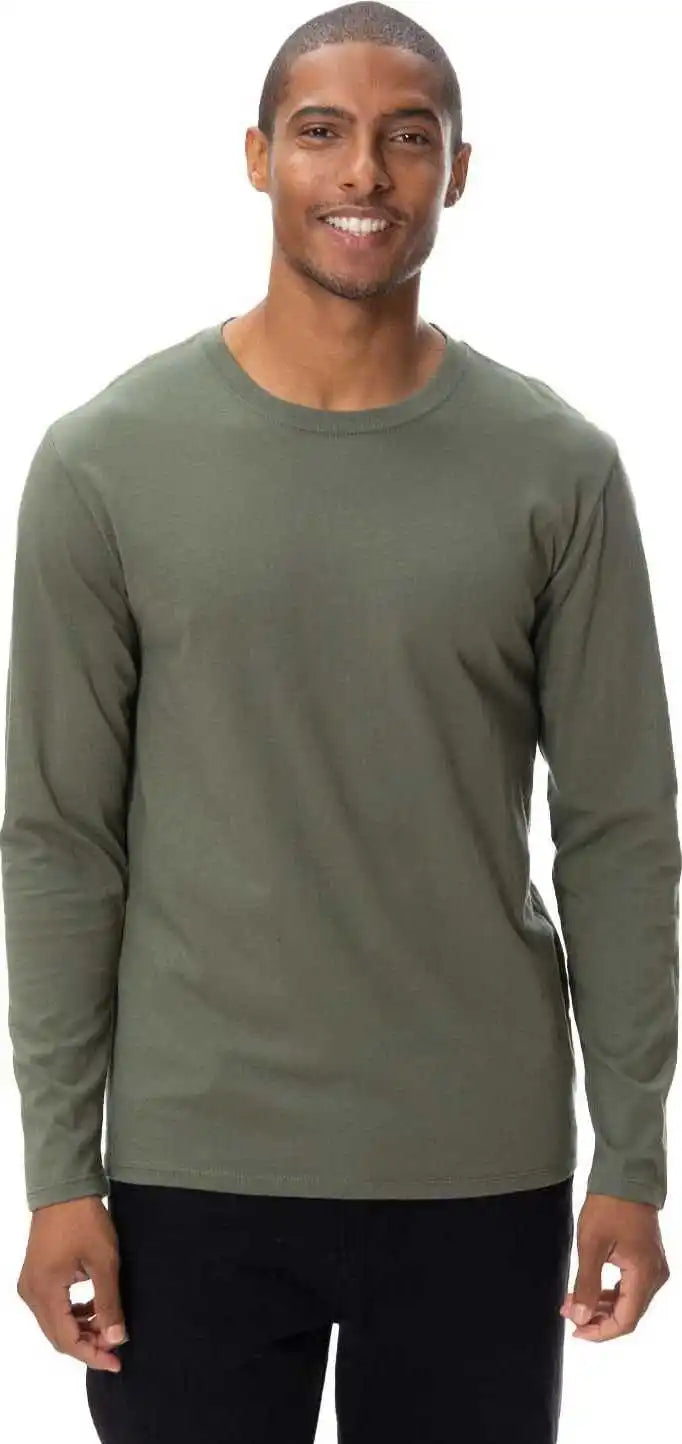 Threadfast Apparel 180ls Unisex Ultimate Long-sleeve T-shirt - Army