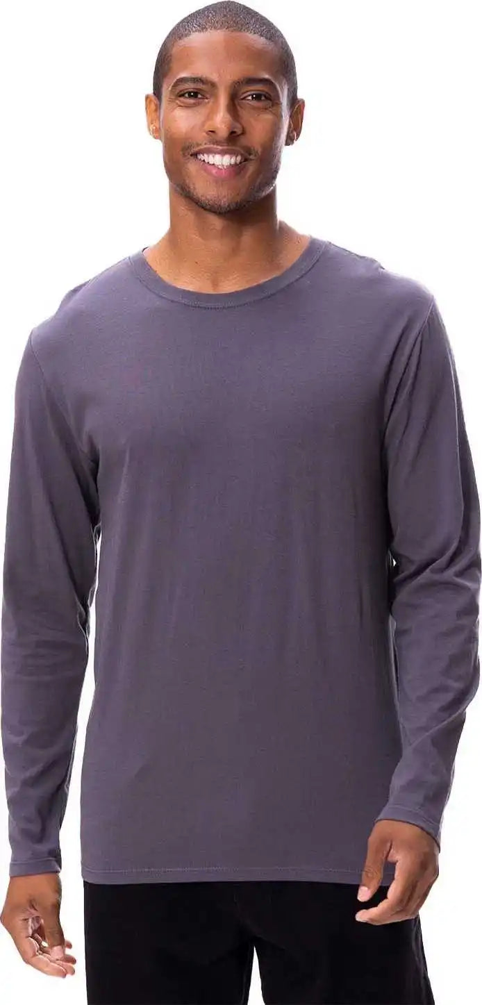 Threadfast Apparel 180ls Unisex Ultimate Long-sleeve T-shirt - Coal