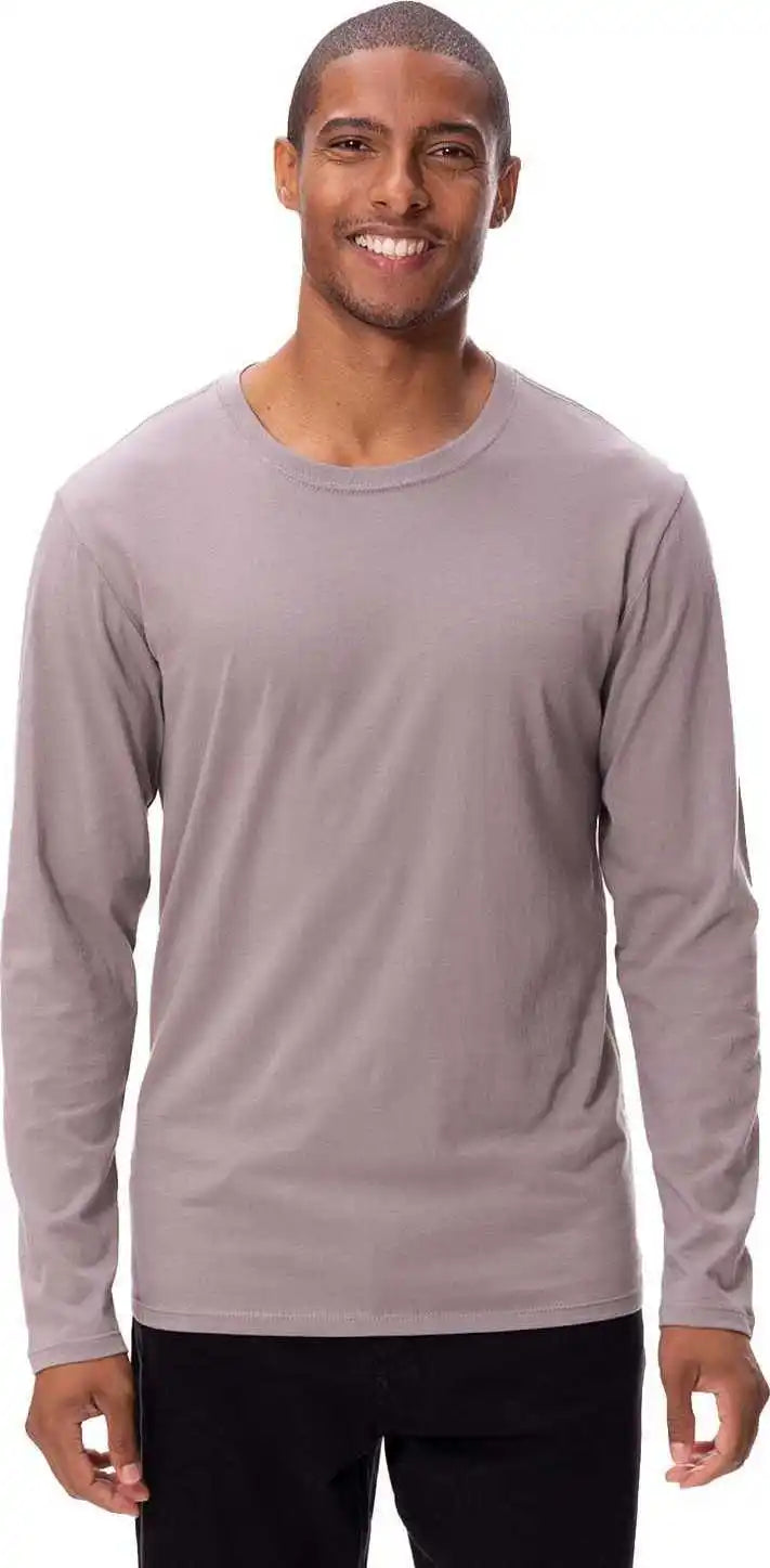Threadfast Apparel 180ls Unisex Ultimate Long-sleeve T-shirt - Smoke