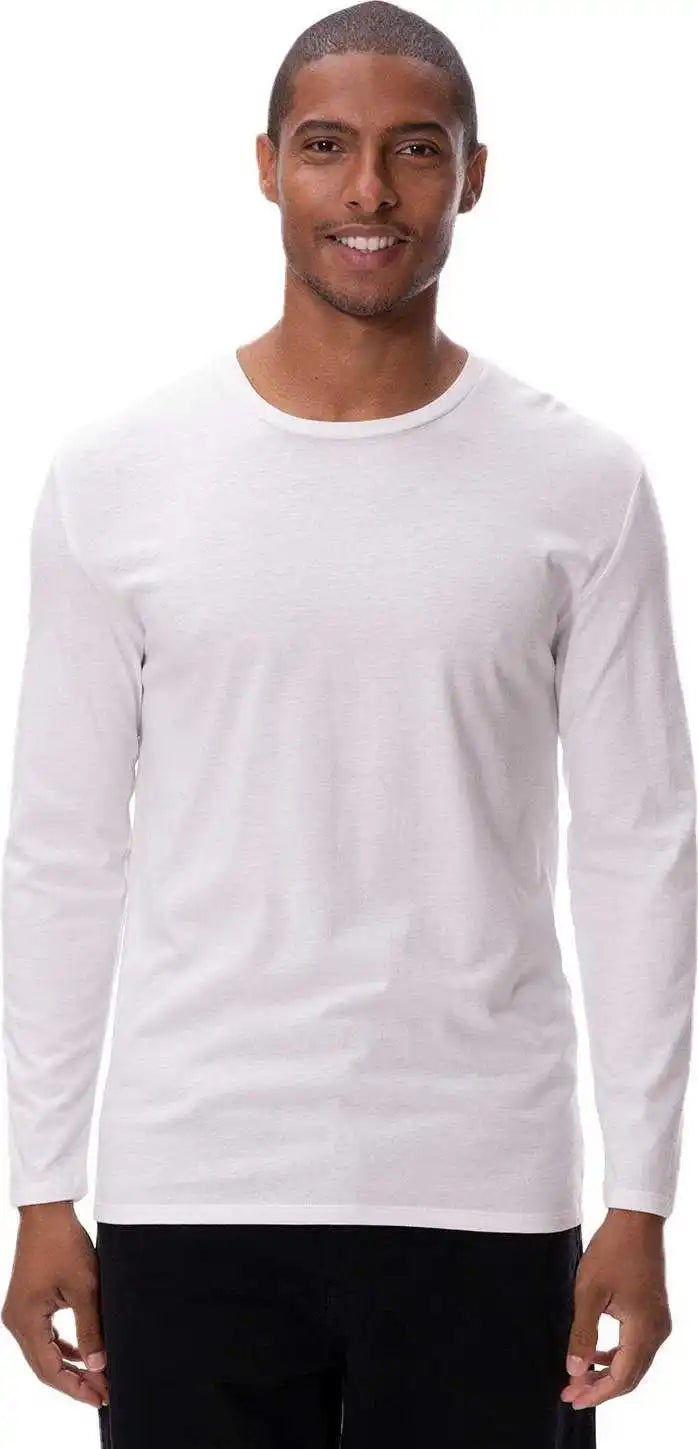 Threadfast Apparel 180ls Unisex Ultimate Long-sleeve T-shirt - White