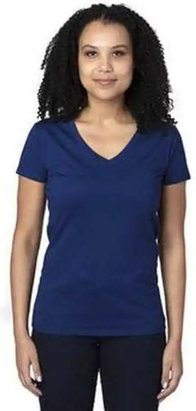 Threadfast Apparel 200rv Ladies’ Ulightimate V-neck T-shirt - Navy