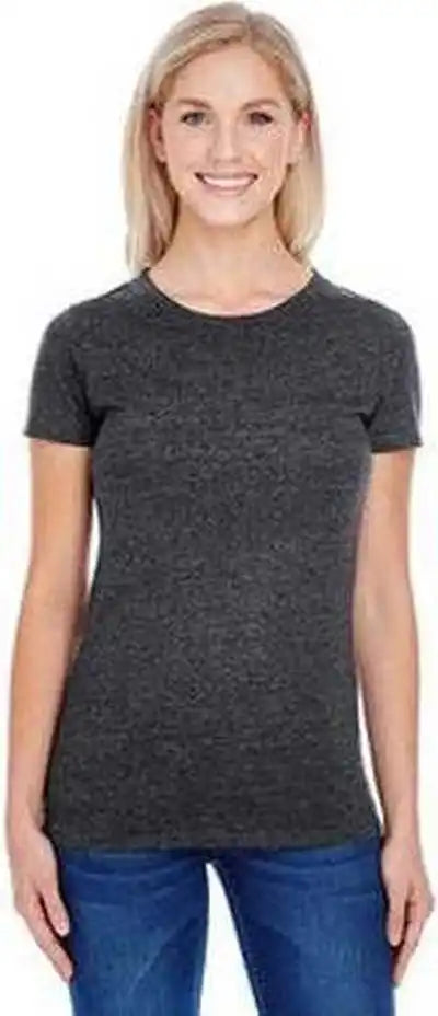 Threadfast Apparel 202a Ladies’ Triblend Short-sleeve T-shirt - Black
