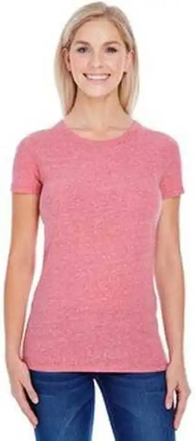 Threadfast Apparel 202a Ladies’ Triblend Short-sleeve T-shirt - Red