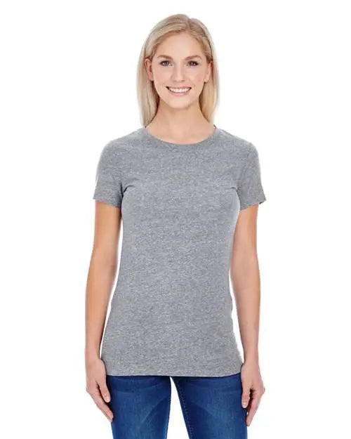Threadfast Apparel 202a Women’s Tri-blend Short-sleeve T-shirt - Grey Triblend - Gray / s