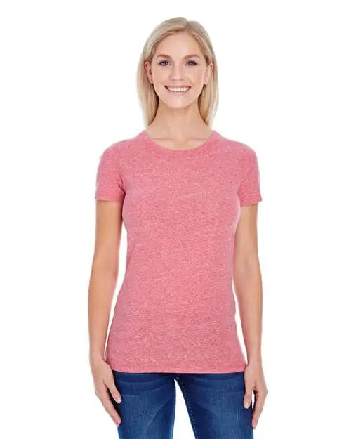 Threadfast Apparel 202a Women’s Tri-blend Short-sleeve T-shirt - Red Triblend - s