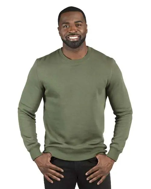 Threadfast Apparel 320c Ultimate Crewneck Sweatshirt - Army