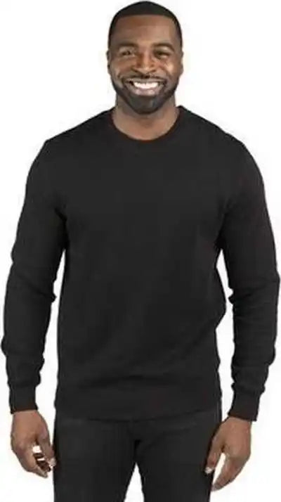 Threadfast Apparel 320c Unisex Ulightimate Crewneck Sweatshirt - Black