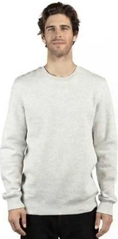 Threadfast Apparel 320c Unisex Ulightimate Crewneck Sweatshirt - Oatmeal Heather